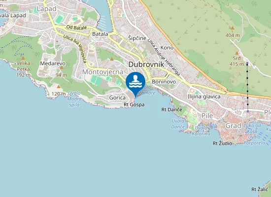 Map of HOTEL RIXOS LIBERTAS DUBROVNIK