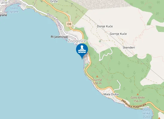 Map of PLAZA ZIVOGOSCE