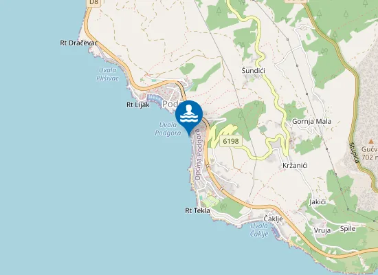 Map of HOTEL PODGORKA