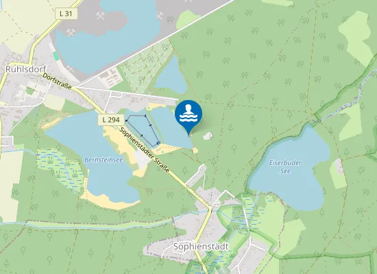 Map of RUHLESEE RUHLSDORF STRAND