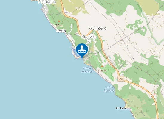 Map of KRVAVICA ODMARALISTE