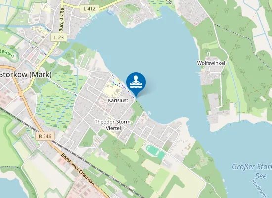 Map of STORKOWER SEE STORKOW KARLSLUST