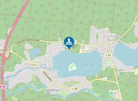 Map of WERLSEE GRUENHEIDE NORDSTRAND