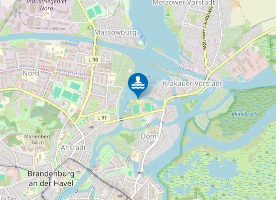 Map of BEETZSEE GRILLENDAMM