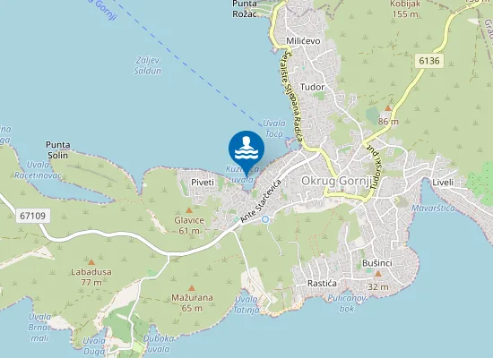 Map of KUZMICA UVALA