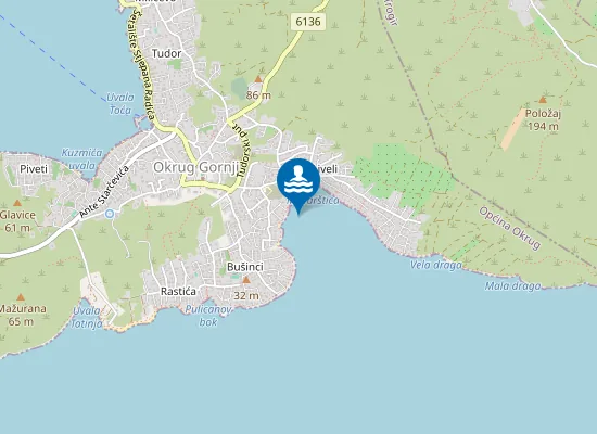 Map of UVALA MAVARCICA