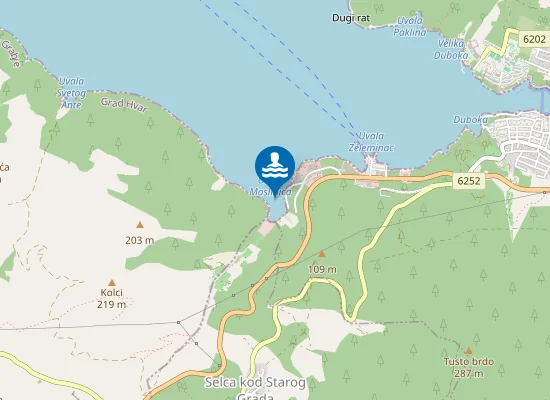 Map of UVALA MASLINICA