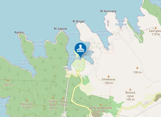 Map of Autokamp Vira Kupaliste