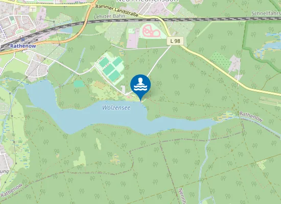 Map of WOLZENSEE RATHENOW