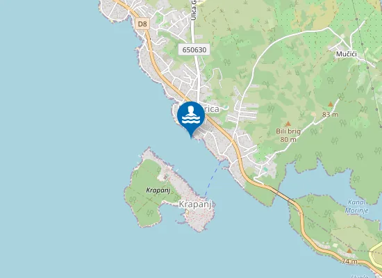 Map of BRODARICA ZLATNA RIBICA