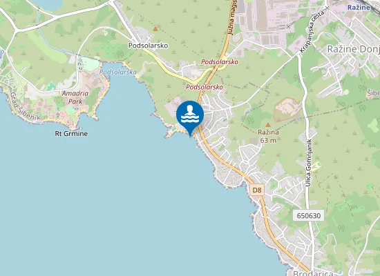 Map of BRODARICA REZALISTE