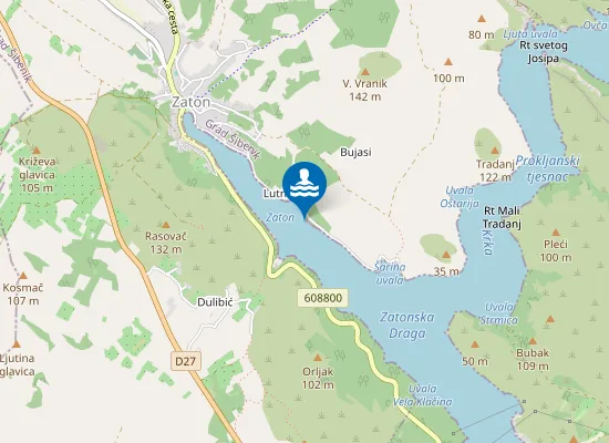 Map of ZATON MJESTO