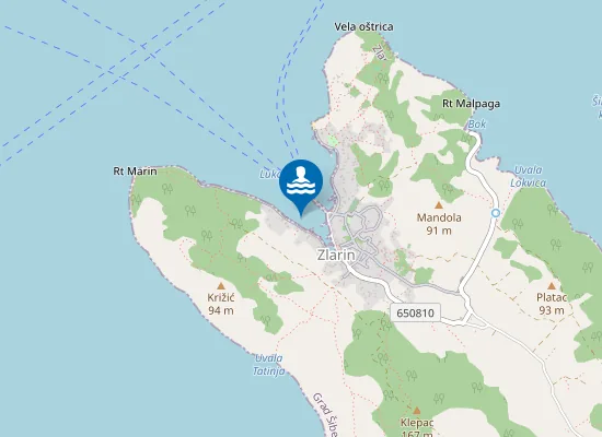 Map of ZLARIN MJESTO