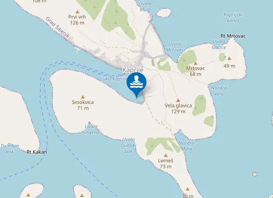 Map of KAPRIJE MJESTO