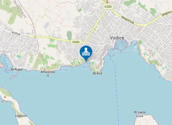 Map of VODICE PLAVA PLAZA