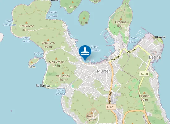 Map of MURTER HRAMINA