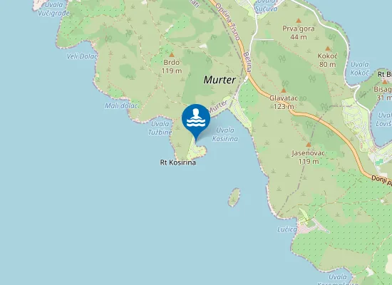 Map of BETINA KOSIRINA SLJUNAK