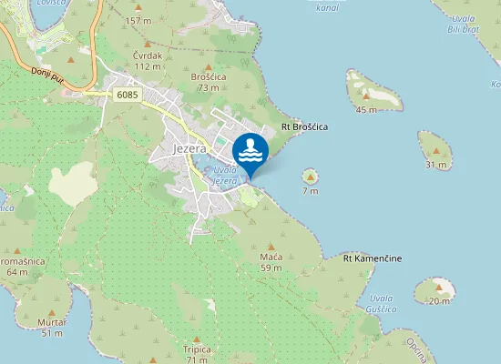 Map of JEZERA MJESTO