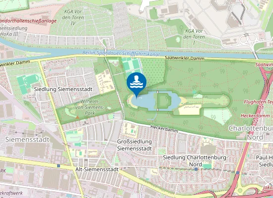 Map of FREIBAD JUNGFERNHEIDE