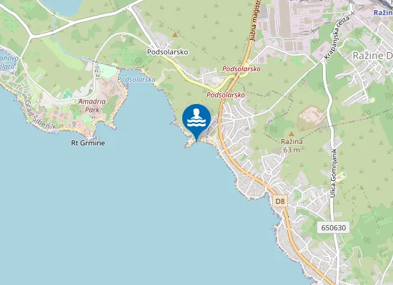 Map of BRODARICA REZALISTE KRAJ