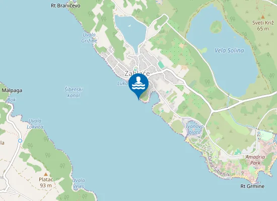 Map of Autocamp Zablace Kraj