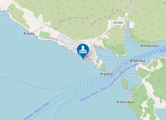 Map of JADRIJA BAZEN