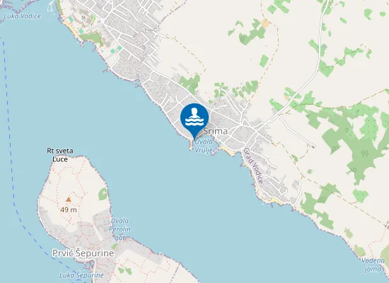 Map of SRIMA MJESTO SREDINA