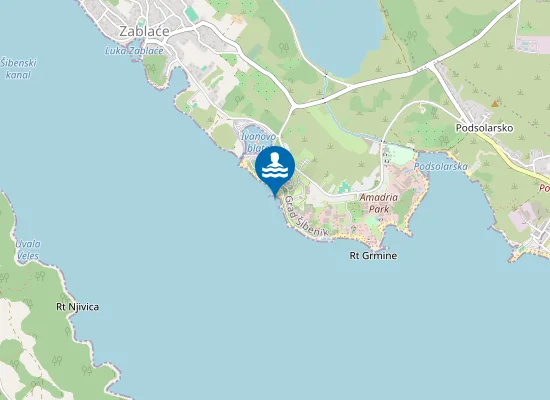 Map of Autocamp Solaris Kraj