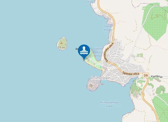 Map of PRIMOSTEN BAZEN