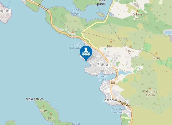 Map of ZABORIC MJESTO