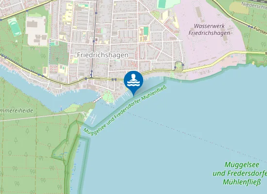 Map of FREIBAD FRIEDRICHSHAGEN