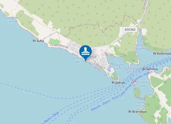 Map of JADRIJA SREDINA