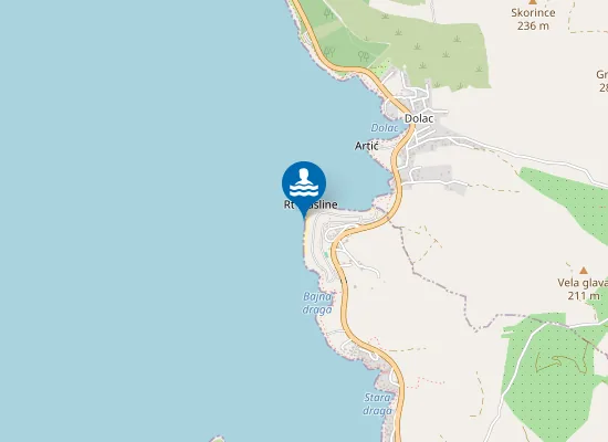 Map of Autocamp Adriatic Sredina