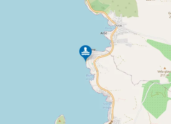 Map of Autocamp Adriatic Kraj