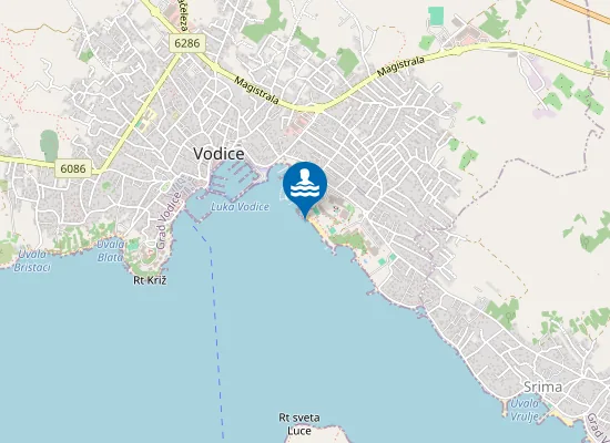 Map of HOTEL OLYMPIA POCETAK