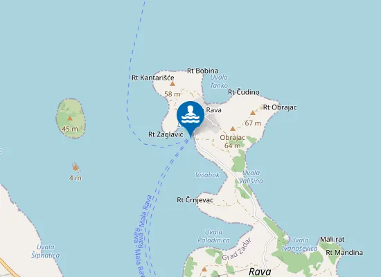 Map of UVALA LOKVINA