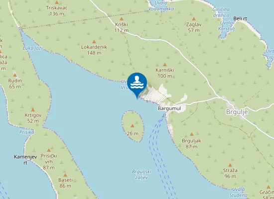 Map of BRGULJSKI ZALJEV