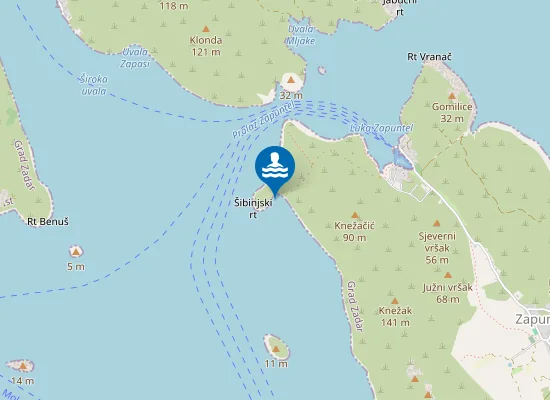 Map of ZAPUNTEL SIBINJSKI RT