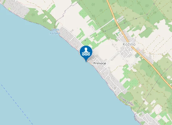 Map of KOZINO PRIMORJE