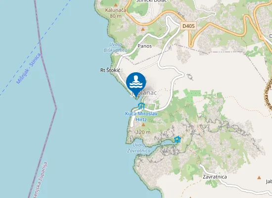 Map of JABLANAC BANJA GRAD SENJ