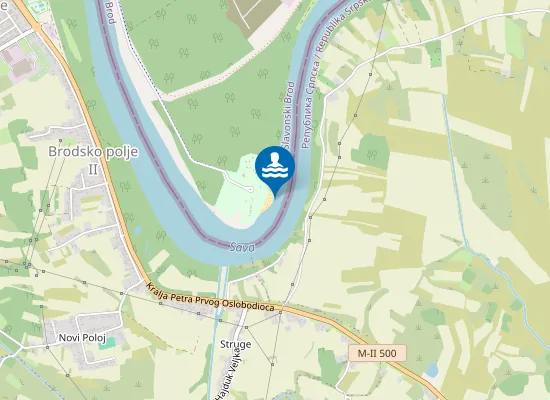 Map of SAVA KUPALISTE POLOJ 1