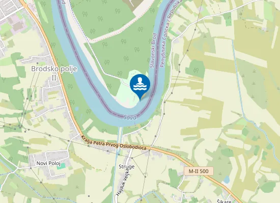 Map of SAVA KUPALISTE POLOJ 2