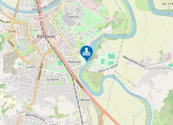 Map of KORANA FOGINOVO KUPALISTE