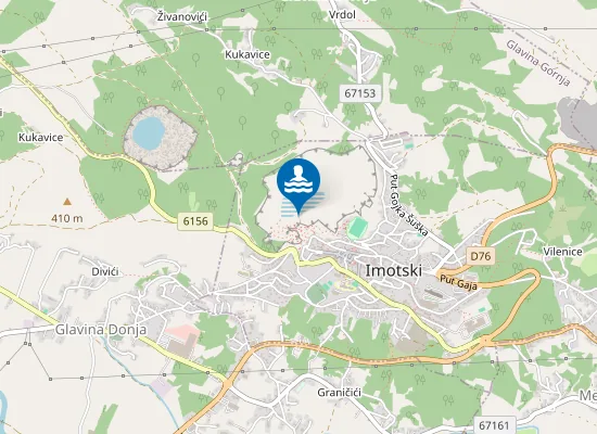 Map of MODRO JEZERO UVALA