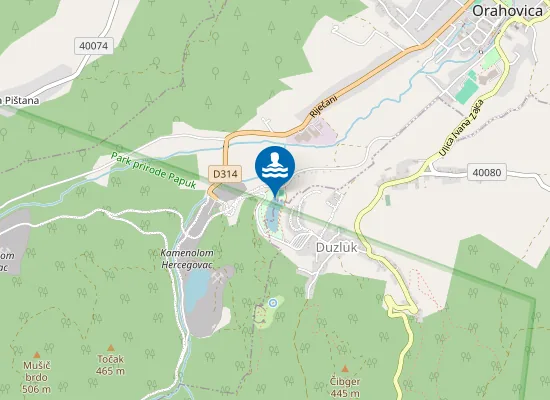 Map of TK JEZERO RUZICA GRAD 1