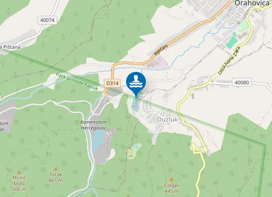 Map of TK JEZERO RUZICA GRAD 2