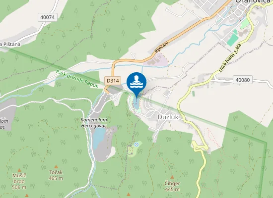 Map of TK JEZERO RUZICA GRAD 3