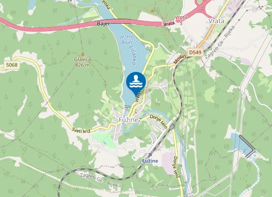 Map of JEZERO BAJER - STARA PLAZA