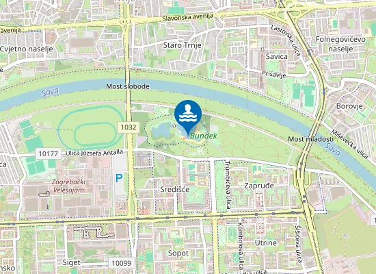 Map of BUNDEK VELIKO JEZERO JUG