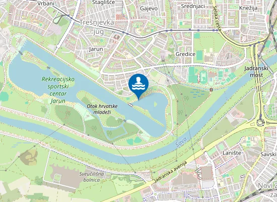 Map of JARUN MALO JEZERO 1